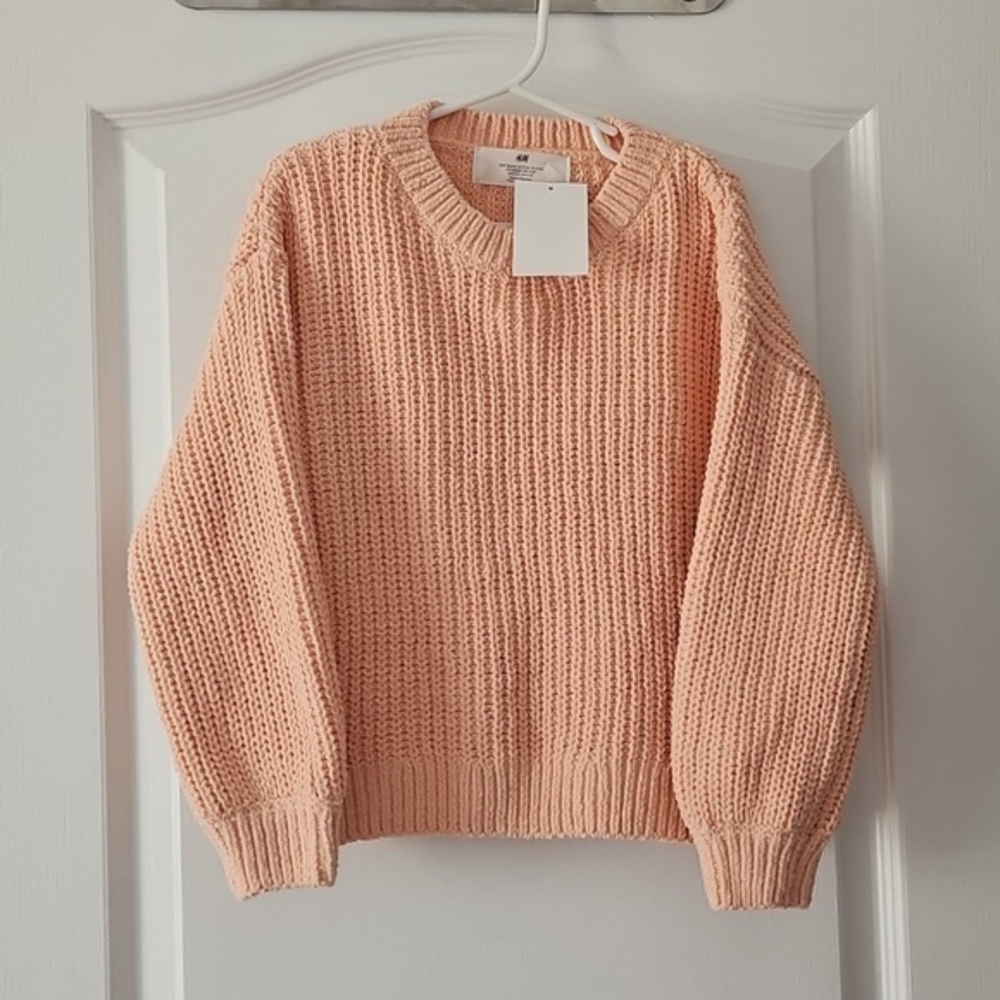 H&M Peach Crewneck Sweater 5-6T